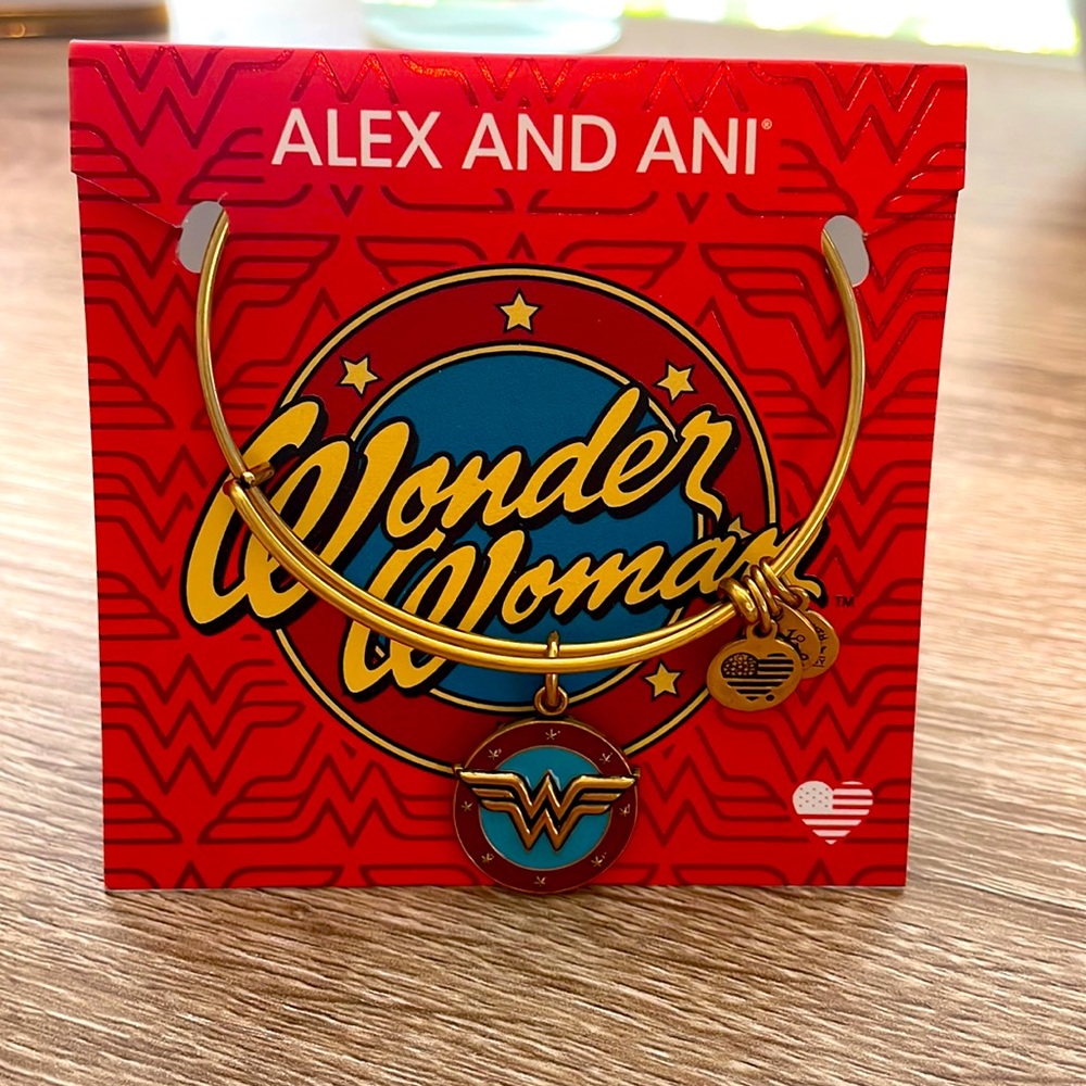 Brand New Alex And Ani Wonder Woman charm bracelet! New with Tag!